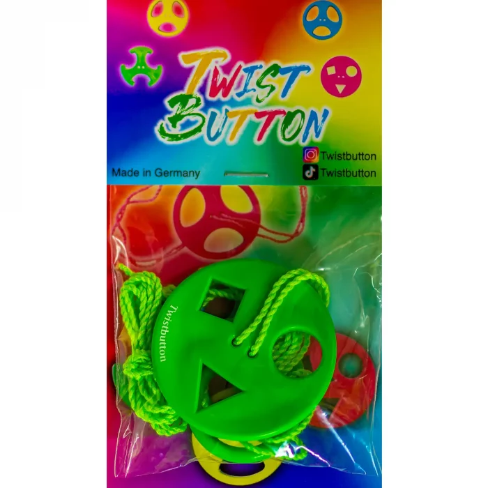 Twist Button Kreis Dreieck Quadrat (Grün)