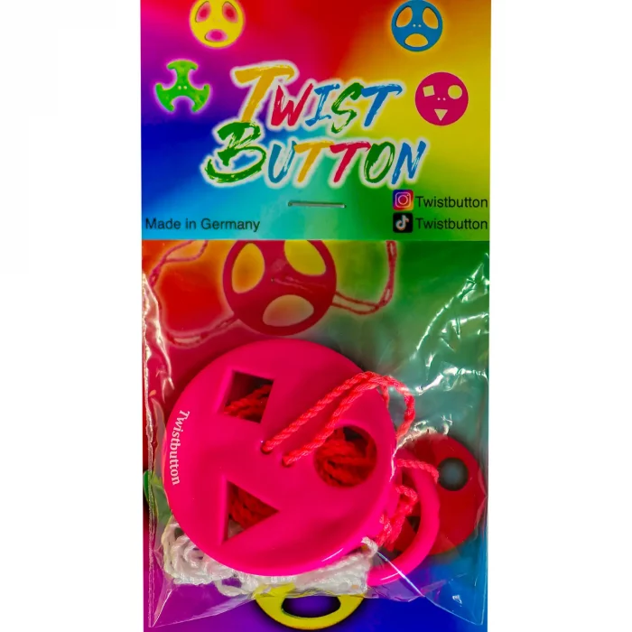 Twist Button Kreis Dreieck Quadrat (Pink)