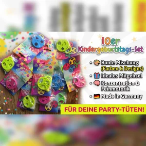 10er Pack - Kindergeburtstags-Set (Bunte Mischung)